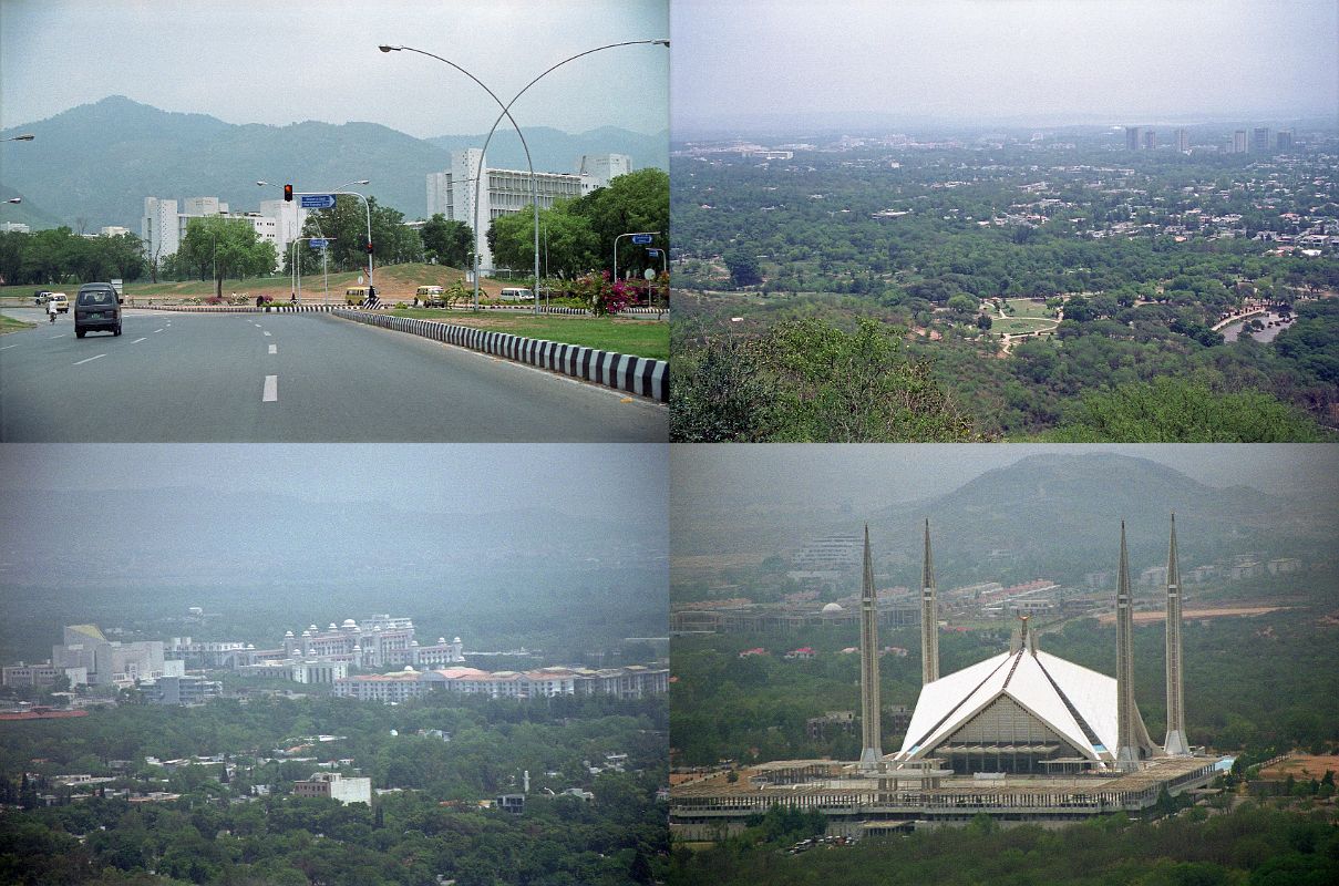 02 Islamabad Modern Buildings, Daman-e-Koh Panoramic View of Islamabad And Shah Faisal Mosque